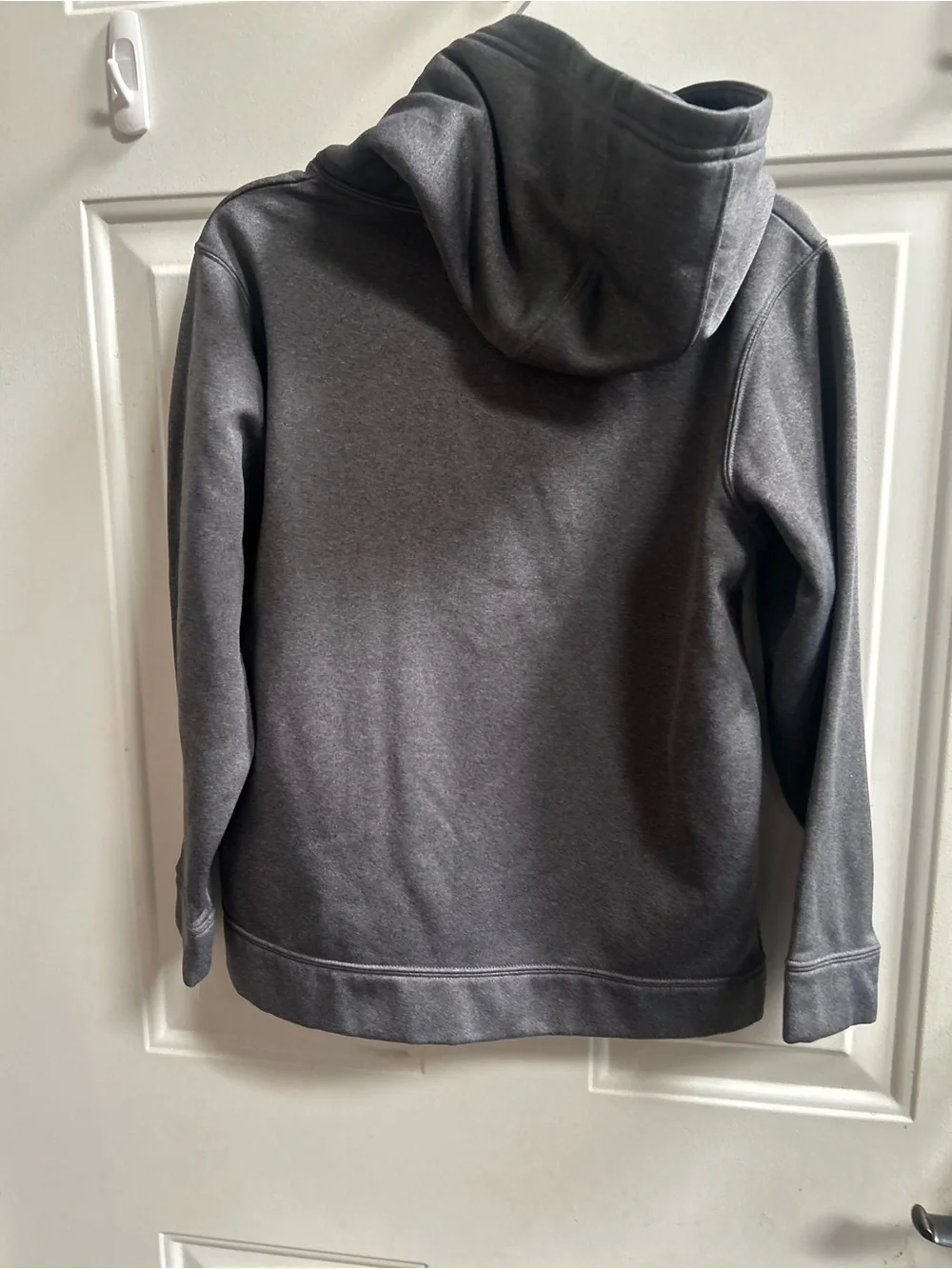 Under Armour Youth Gray “Brown University” Pull over Hoodie with Red Logo Sz M
